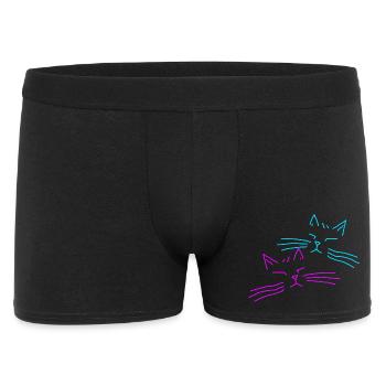 Cat Cats Retro Vintage Party - Men's Boxer Shorts - black - Front