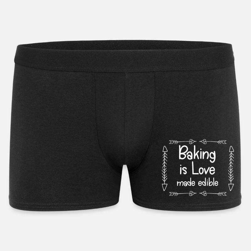 Baking Is Love Made Edible - Men's Boxer Shorts - black