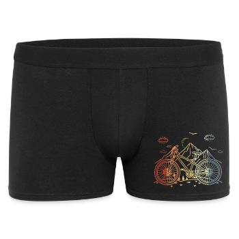 Mountain Biking Sketch Vintage Style - Men's Boxer Shorts - black - Front