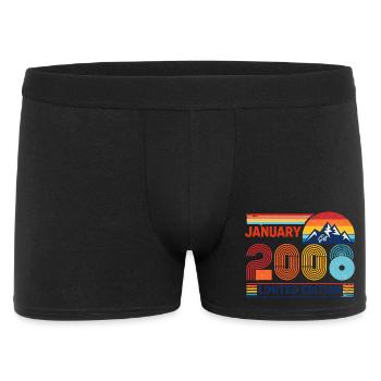 Édition limitée cadeau pour le 18e anniversaire 2008 - Boxer Homme - noir - Devant