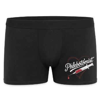 Injection cardiaque de phlébotomiste - Boxer Homme - noir - Devant