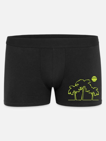 Palm Trees Beach Island - Men's Boxer Shorts - black