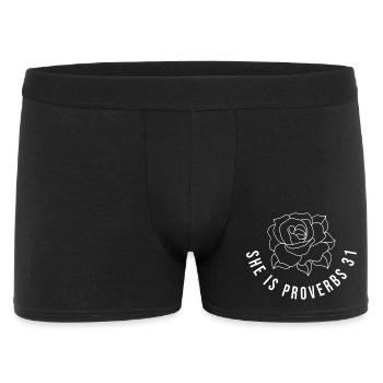 Bible Proverb Jesus Christ Bible Verse Chapter 33 - Men's Boxer Shorts - black - Front