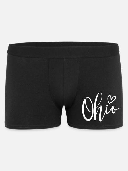 Ohio Heart Women's Love Ohio - Men's Boxer Shorts - black