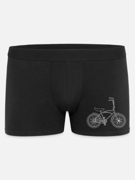 Art urbain rétro de vélo - Boxer Homme - noir