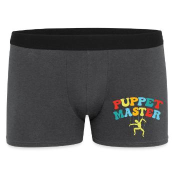 Puppet Master Swing Art - Men's Boxer Shorts - charcoal grey - Front