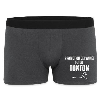 Uncle Future Year Promo - Männer Boxer Shorts - Anthrazit - Vorne
