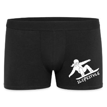 Slopestyle Snowboard Action Gift - Men's Boxer Shorts - black - Front