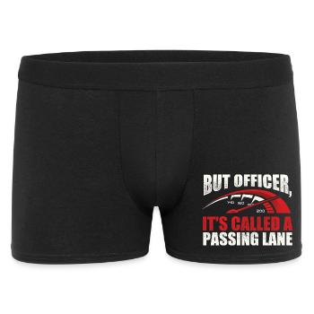 Its Called A Passing Lane Racing - Men's Boxer Shorts - black - Front