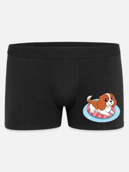 Summer Buoy Swimmer Puppy - Men's Boxer Shorts - black