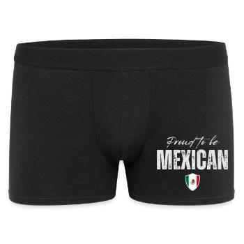 Stolz, Mexikaner zu sein, hergestellt in Mexiko - Männer Boxer Shorts - Schwarz - Vorne