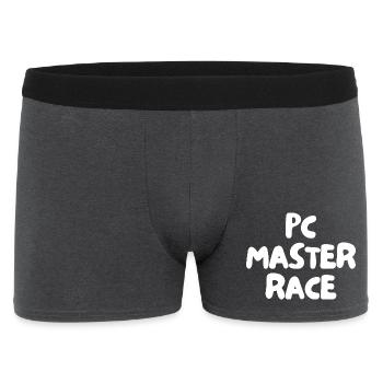 pc master race - Men's Boxer Shorts - charcoal grey - Front
