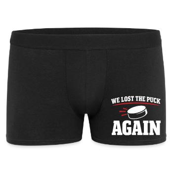 Ligue de la Bière Hockey Humour des joueurs drôles de hockey - Boxer Homme - noir - Devant