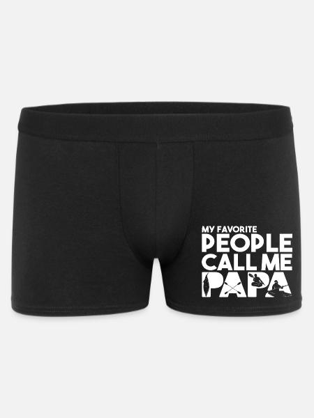 Evolution Of Man Kayaking - Men's Boxer Shorts - black