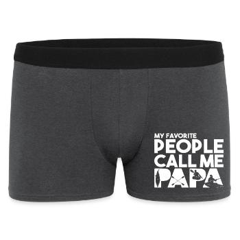 Evolution Of Man Kayaking - Men's Boxer Shorts - charcoal grey - Front