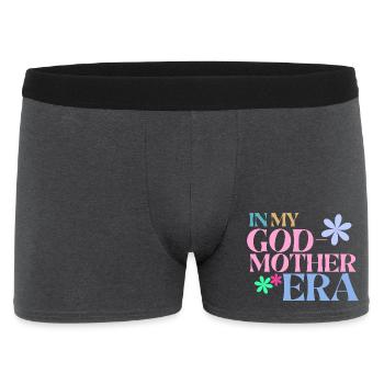 Dans mon t-shirt de l’ère de la marraine - Marraine du cadeau - Boxer Homme - charbon - Devant