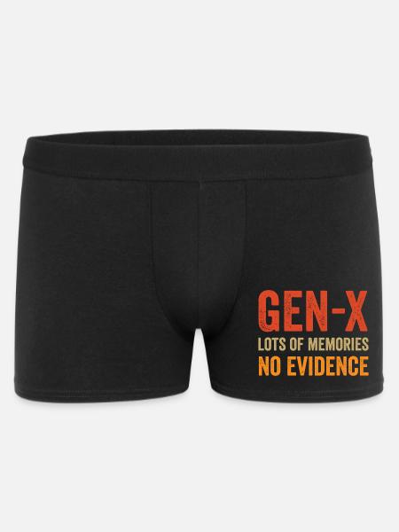 Generation X - Lot of Memories. No Evidence. - Men's Boxer Shorts - black