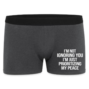 Funny Adult Statement - Men's Boxer Shorts - charcoal grey - Front