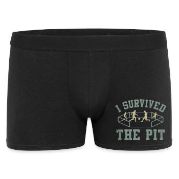 I Survived The Pit Ring - Men's Boxer Shorts - black - Front