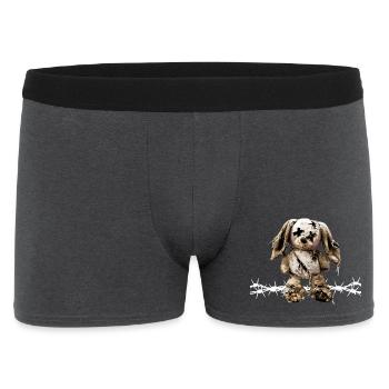 Dark Aesthetics Peluches Jouet Mou Mou Barbelé - Boxer Homme - charbon - Devant