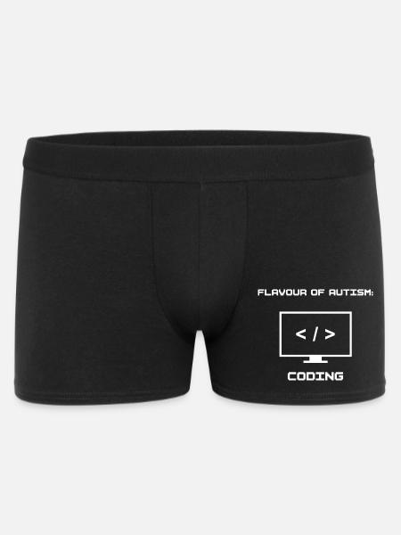 Saveur de l’autisme : le codage - Boxer Homme - noir