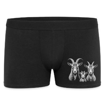 Chèvre - Boxer Homme - noir - Devant