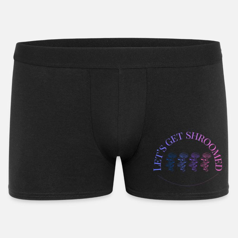 Mushroom Gradient Hymne - Männer Boxer Shorts - Schwarz