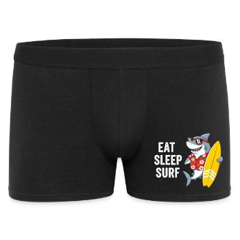 Eat Sleep Surf Shark - Men's Boxer Shorts - black - Front