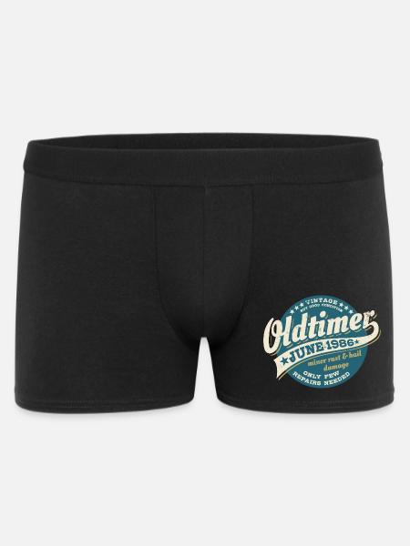 Oldtimer June 1986 | Birthday Gift - Men's Boxer Shorts - black