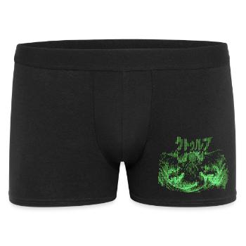 Cthulhu Pixel CRT Neon Green - Men's Boxer Shorts - black - Front
