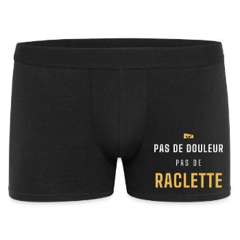 Pas de douleur pas de raclette - Boxer Homme - noir - Devant