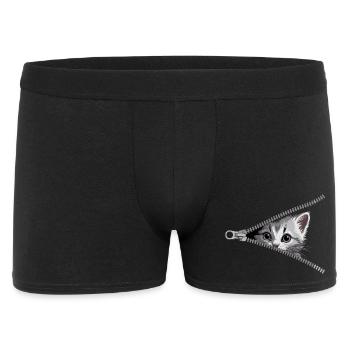 Fermeture éclair pour chat Maman de chat Chat mignons Chats - Boxer Homme - noir - Devant