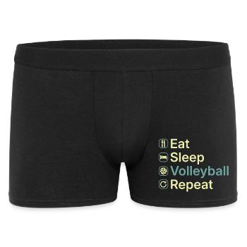 Eat Sleep Volleyball Repeat Funny Volleyball Gift - Men's Boxer Shorts - black - Front