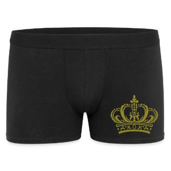 Crown - Men's Boxer Shorts - black - Front