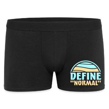 Définir le graphique sarcastique drôle normal - Boxer Homme - noir - Devant