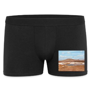 Salt patches of the desert - Men's Boxer Shorts - black - Front