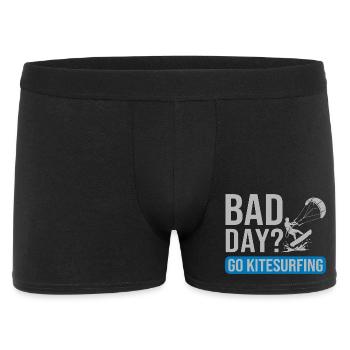 Bad Day? Go Kitesurfing – Kitesurfing T-Shirt for - Men's Boxer Shorts - black - Front