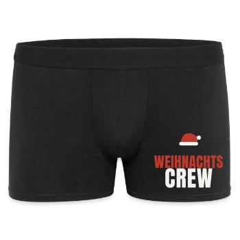 Weihnachts Crew Weihnachtsmütze Familie Team Fest - Männer Boxer Shorts - Schwarz - Vorne