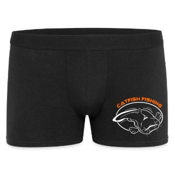 Fische_002_catfish_fishing - Boxer Homme - noir - Devant