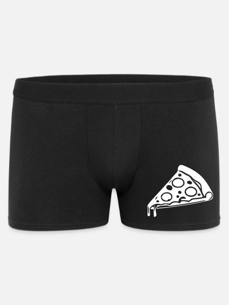 Pizza Slice Gift Pizzeria - Men's Boxer Shorts - black