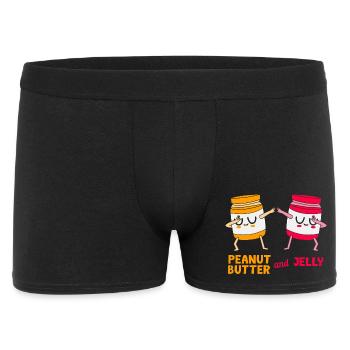 Peanut butter - Men's Boxer Shorts - black - Front