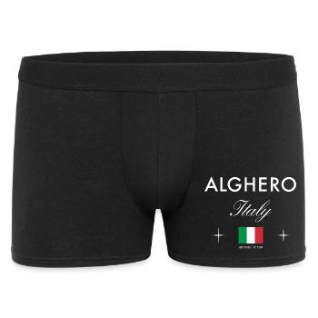 Coordonnées d’Alghero Sardaigne Souvenir de voyage - Boxer Homme - noir - Devant