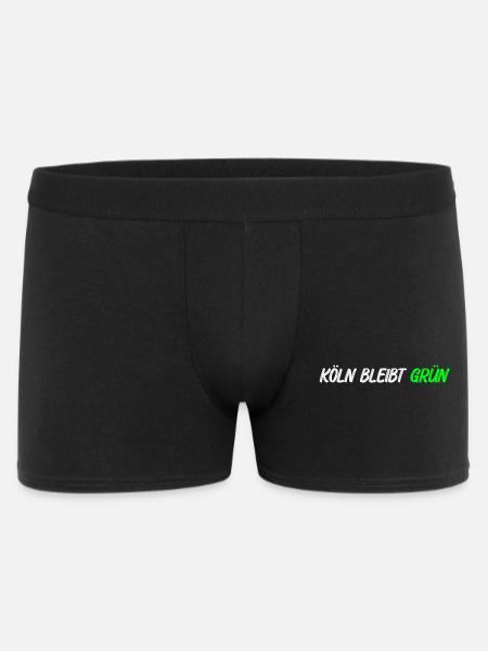 Koeln_bleibt_gruen_ - Men's Boxer Shorts - black