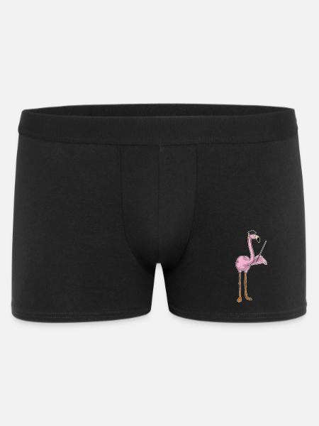 Flamingo Teacher Pointing Stick School - Men's Boxer Shorts - black