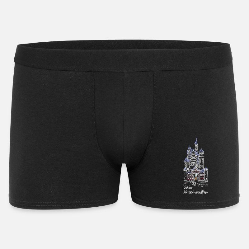 Neuschwanstein Castle, Bavaria, Germany - Men's Boxer Shorts - black