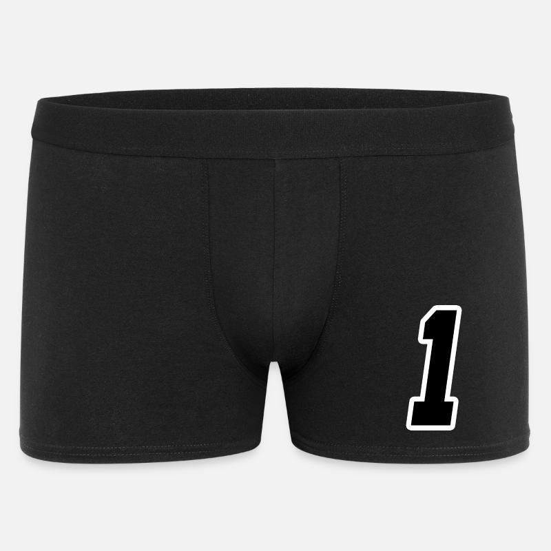 Nummer Eins 1 - Männer Boxer Shorts - Schwarz