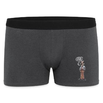 Retirement Farewell Statement Senior Leisure - Men's Boxer Shorts - charcoal grey - Front