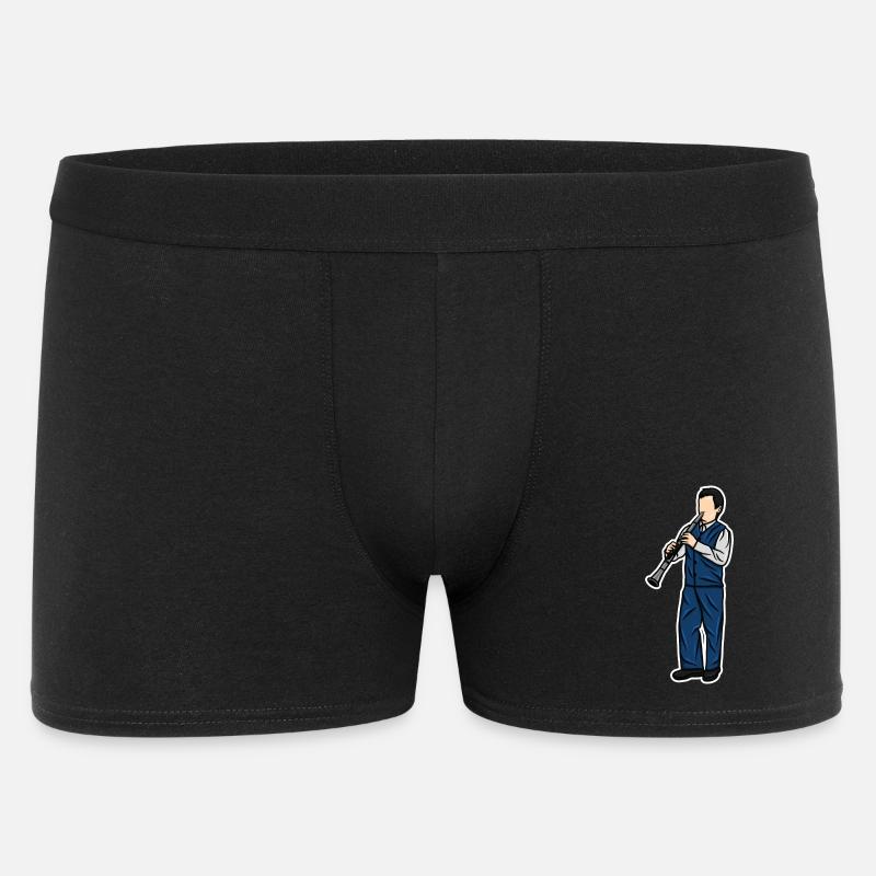 Kleiner Klarinettist - Männer Boxer Shorts - Schwarz