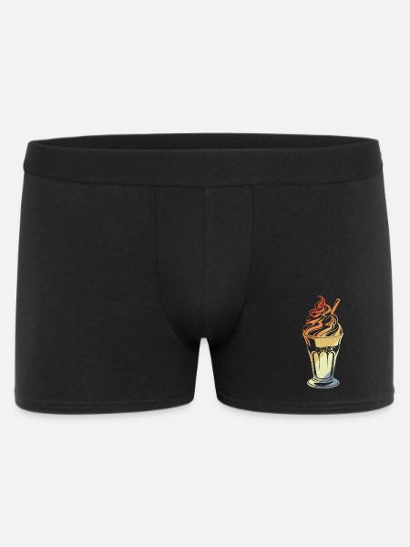 Coupe glacée style rétro - Boxer Homme - noir
