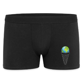Planète Terre et crème glacée - Men's Boxer Shorts - black - Front